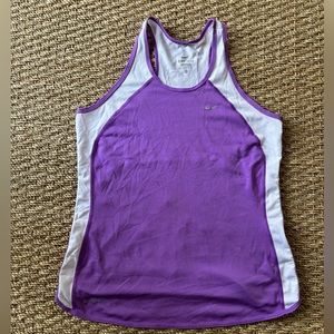 Nike Women's Purple and White Tank Top
